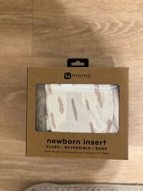 4moms Sand Newborn Insert - Plush Reversible Infant Support